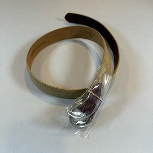 W. KLEINBERG Custom Bison Suede Belt O-ring Buckles Size 33 Brand New MSRP $220